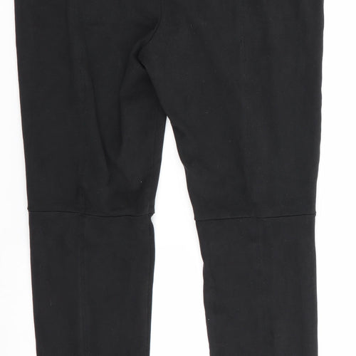 HUE Womens Black   Jegging Trousers Size M L27 in - Suede Effect Jodpur Style