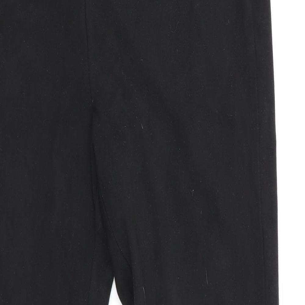 HUE Womens Black   Jegging Trousers Size M L27 in - Suede Effect Jodpur Style