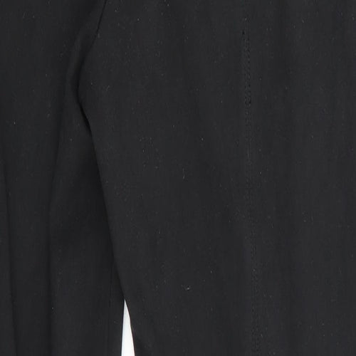 HUE Womens Black   Jegging Trousers Size M L27 in - Suede Effect Jodpur Style