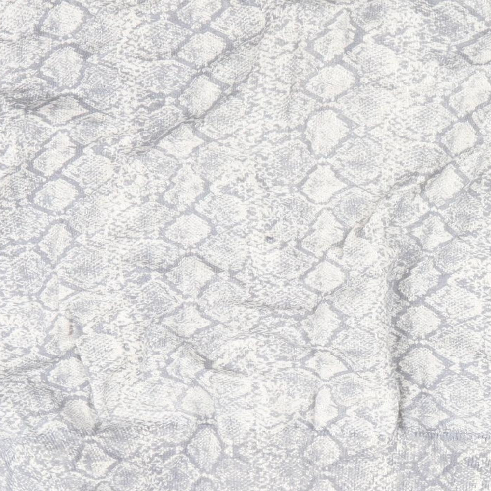 Dorothy Perkins Womens Grey Animal Print  Cardigan Jumper Size 14