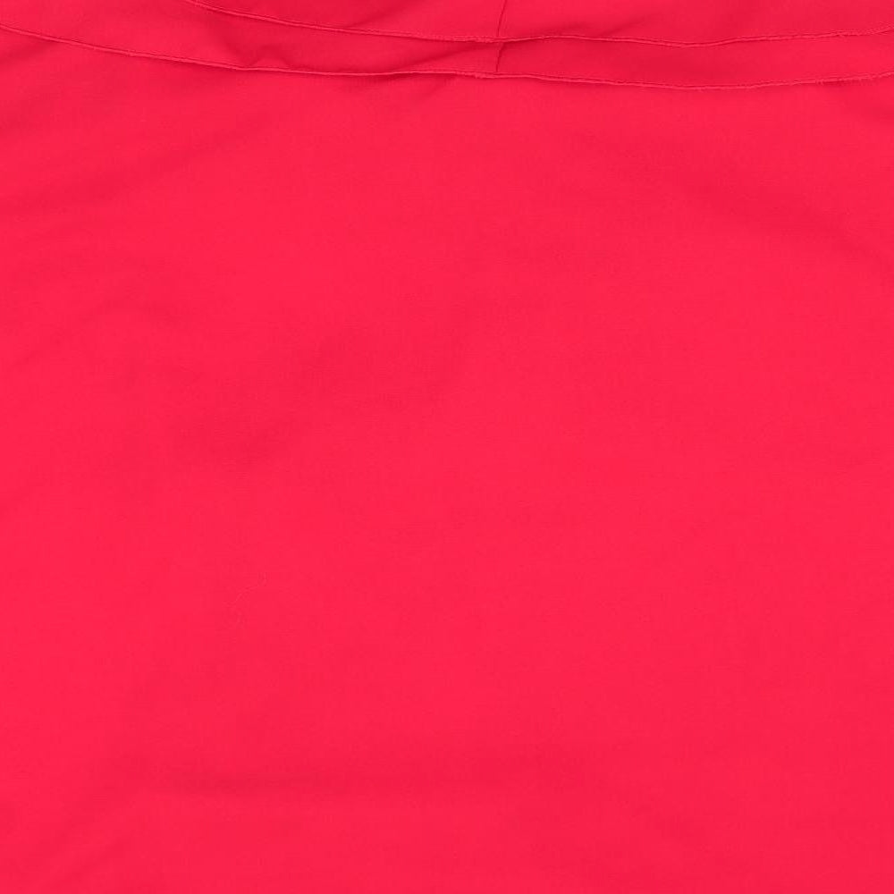 Boohoo Womens Red   Wrap Blouse Size 22