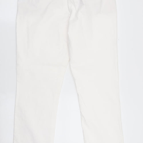 Boden Womens White   Chino Trousers Size 14 L28 in