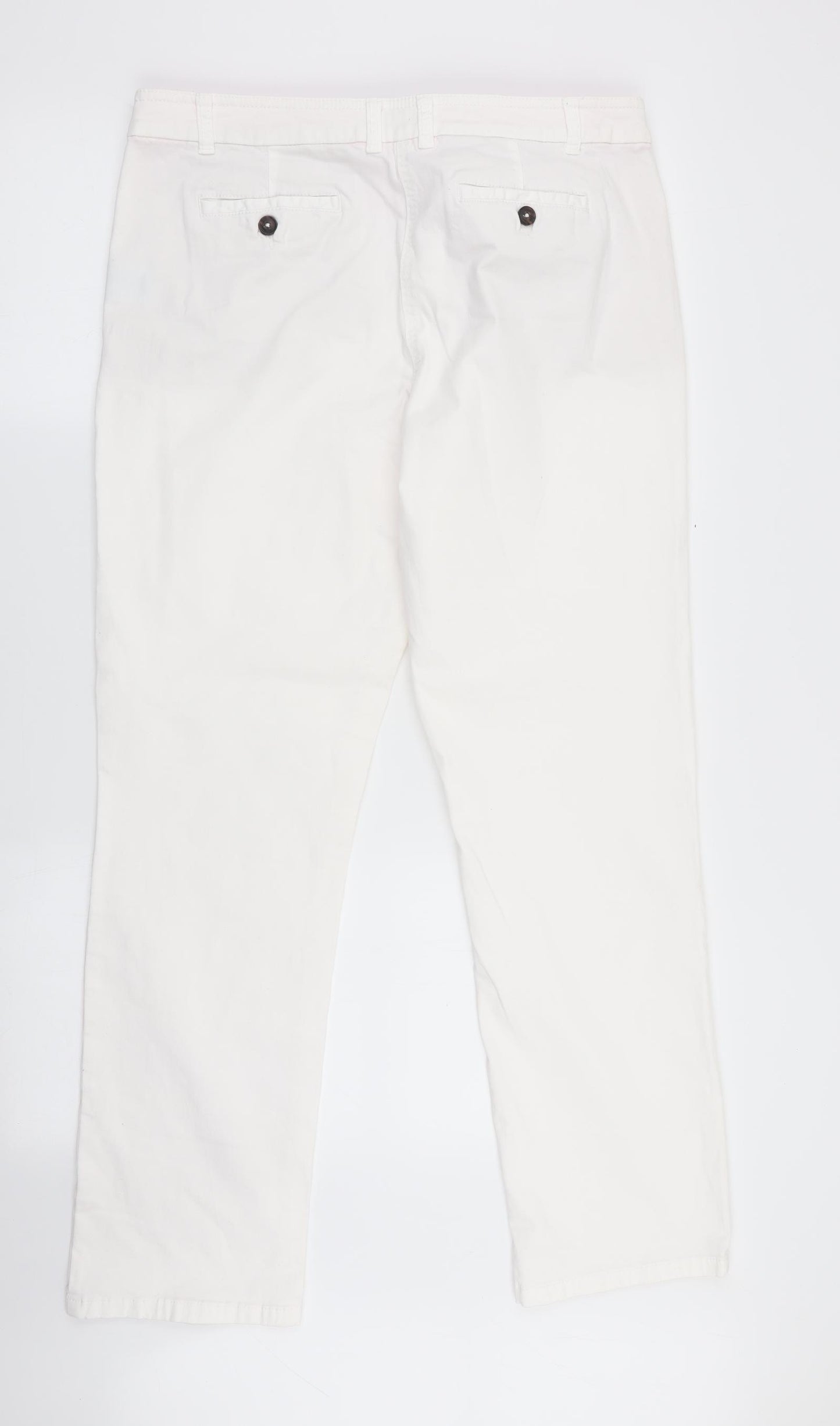 Boden Womens White   Chino Trousers Size 14 L28 in