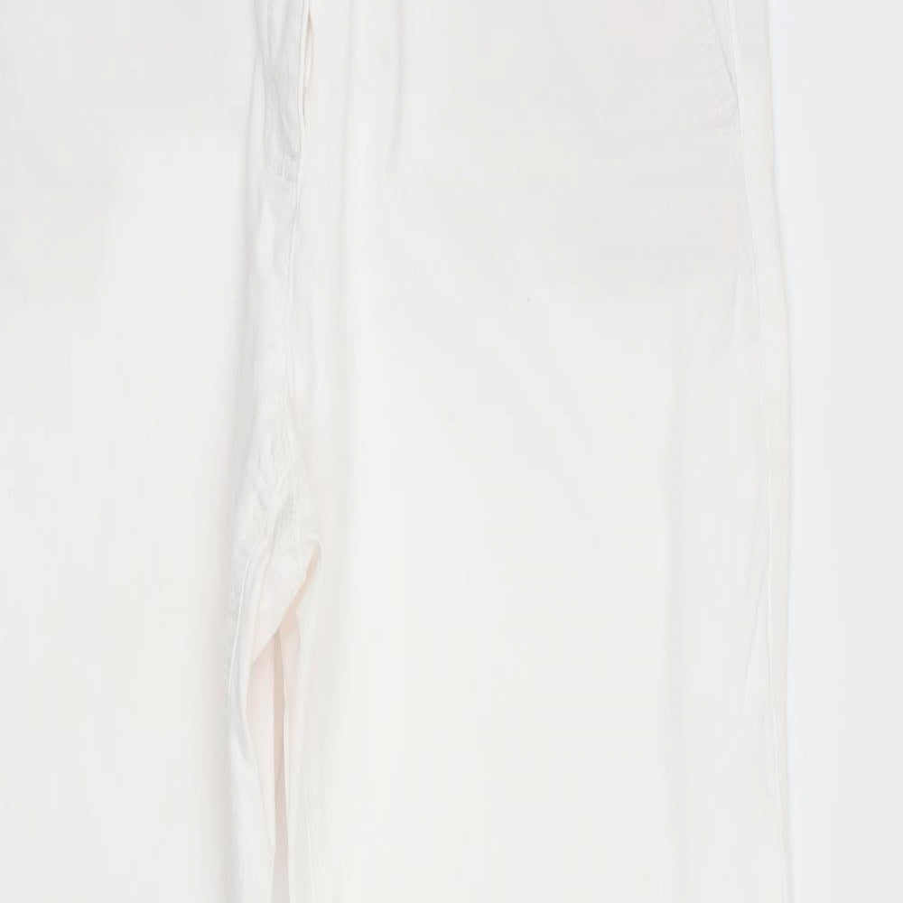 Boden Womens White   Chino Trousers Size 14 L28 in