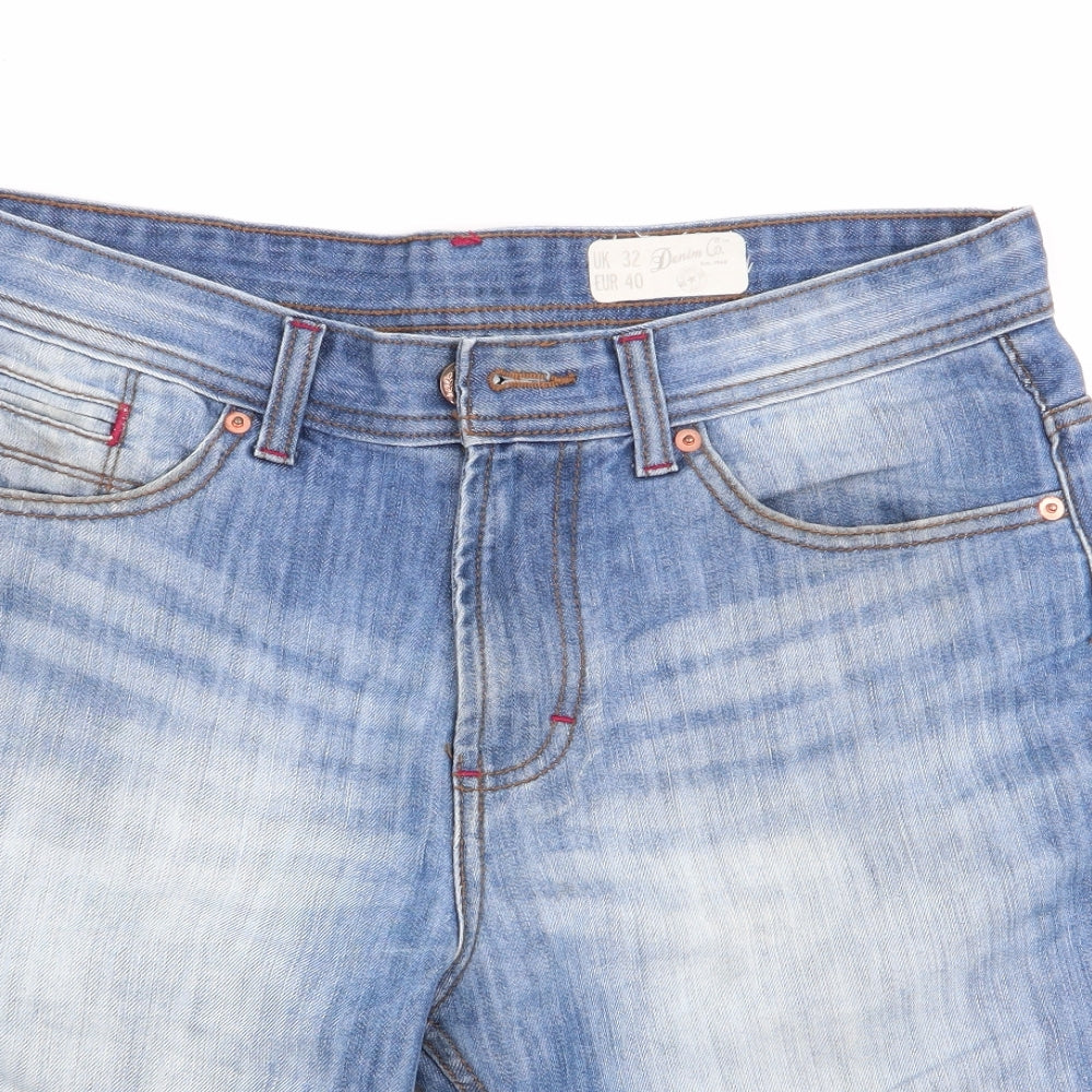 Denim Co Womens Blue   Boyfriend Shorts Size 12 - Denim Shorts