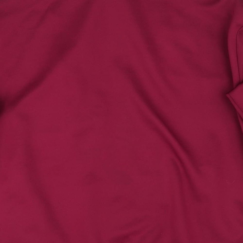 Agora Mens Red   Full Zip Sweatshirt Size M