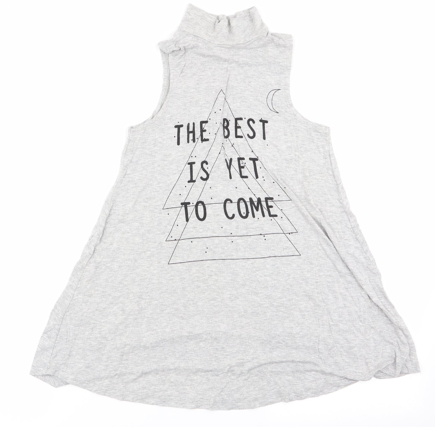 Messy Bun Just Chillin Womens Grey   Basic T-Shirt Size S  - The best is yet to come