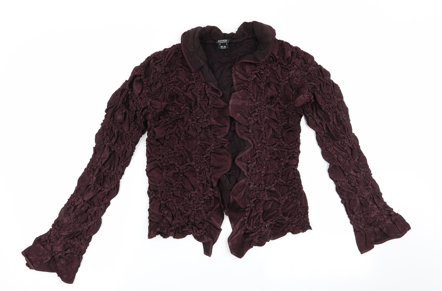 Lezley George London Womens Brown Floral  Jacket  Size S