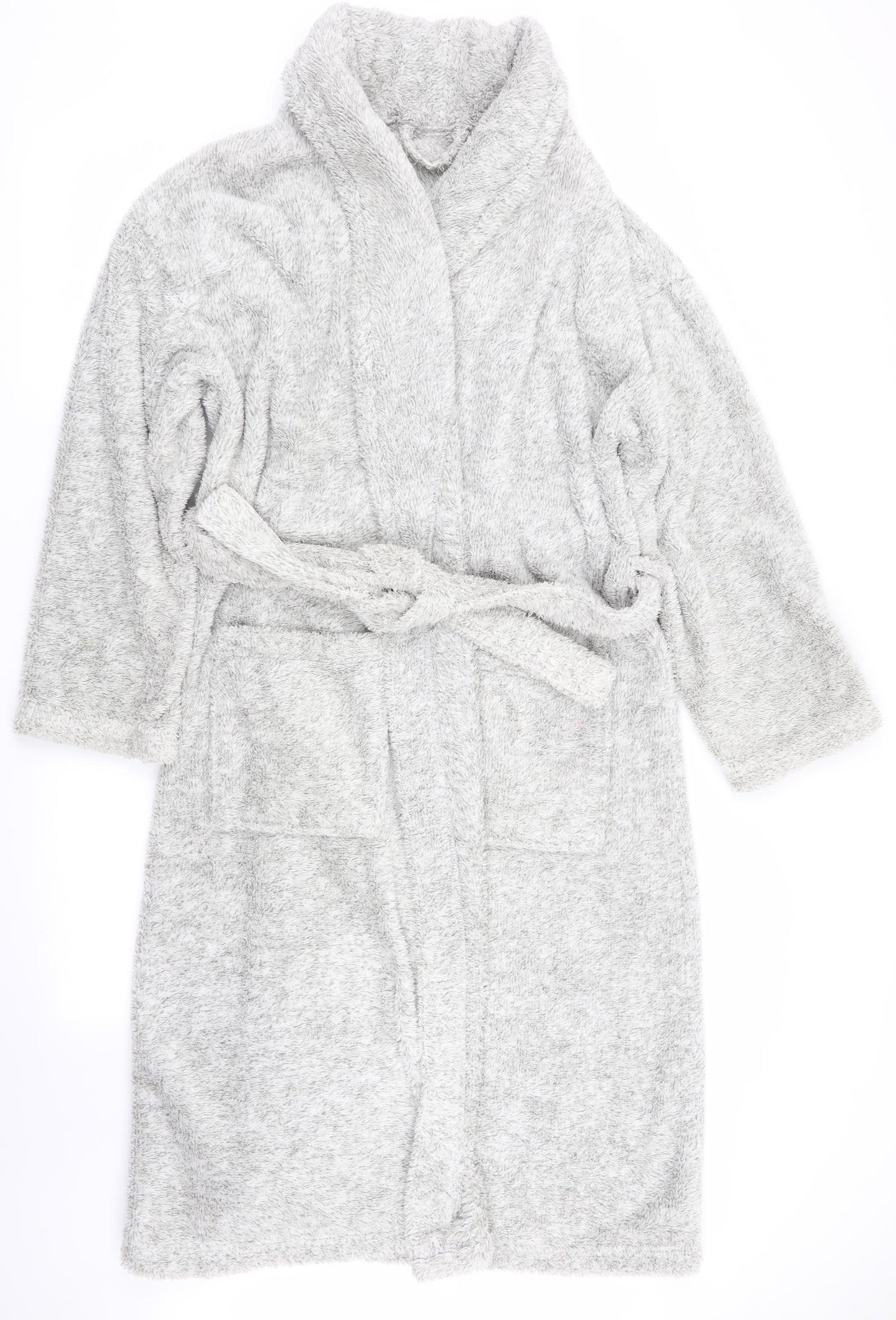Marks and Spencer Womens Grey    Gown Size 12  - Fluffy