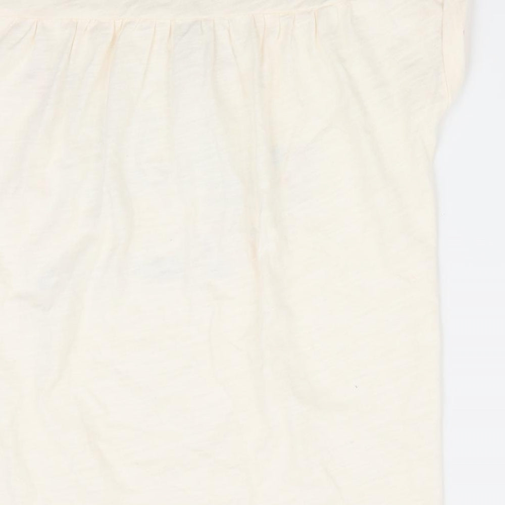 John Lewis Girls Ivory Animal Print  Basic T-Shirt Size 10 Years  - Moped & Cat