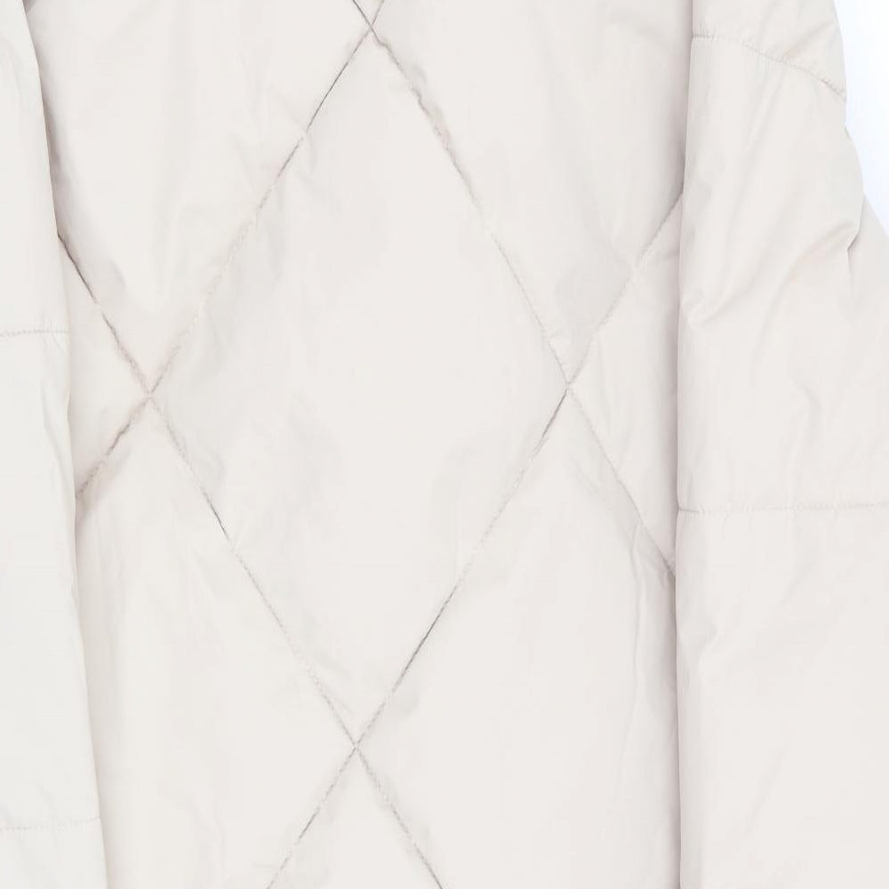 Primark Womens Ivory   Anorak Coat Size L  - Longline Coat