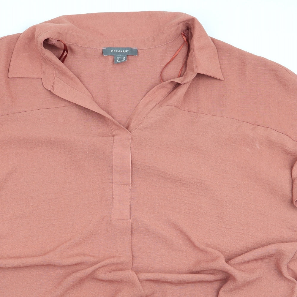 Primark Womens Brown   Basic Blouse Size 18