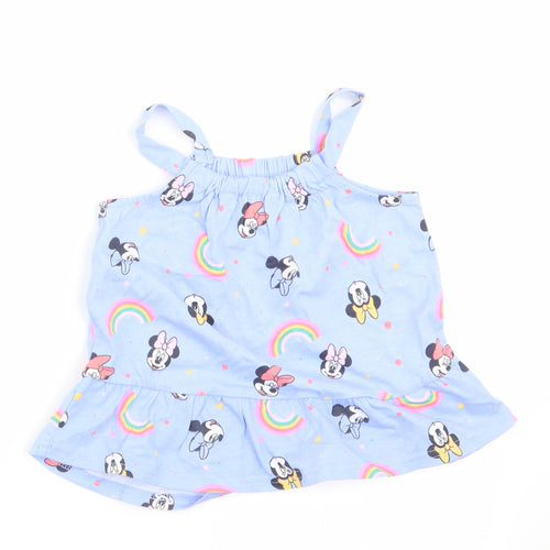Disney at George Girls Purple Animal Print  A-Line  Size 18-24 Months  - Minnie & Mickey