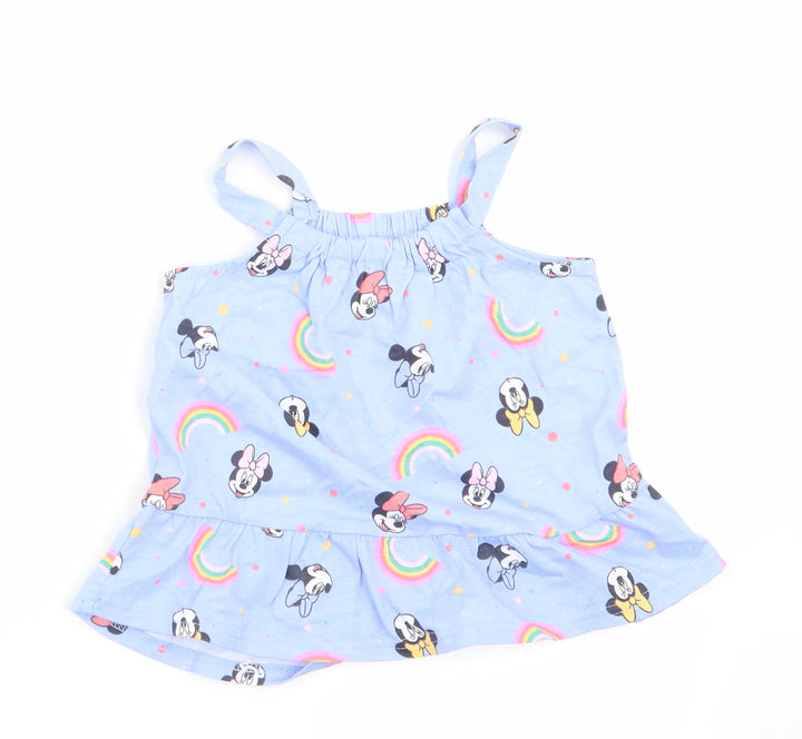 Disney at George Girls Purple Animal Print  A-Line  Size 18-24 Months  - Minnie & Mickey