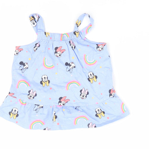Disney at George Girls Purple Animal Print  A-Line  Size 18-24 Months  - Minnie & Mickey