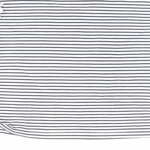 Baby Club Girls Blue Striped  Basic T-Shirt Size 9-12 Months  - Heart Print