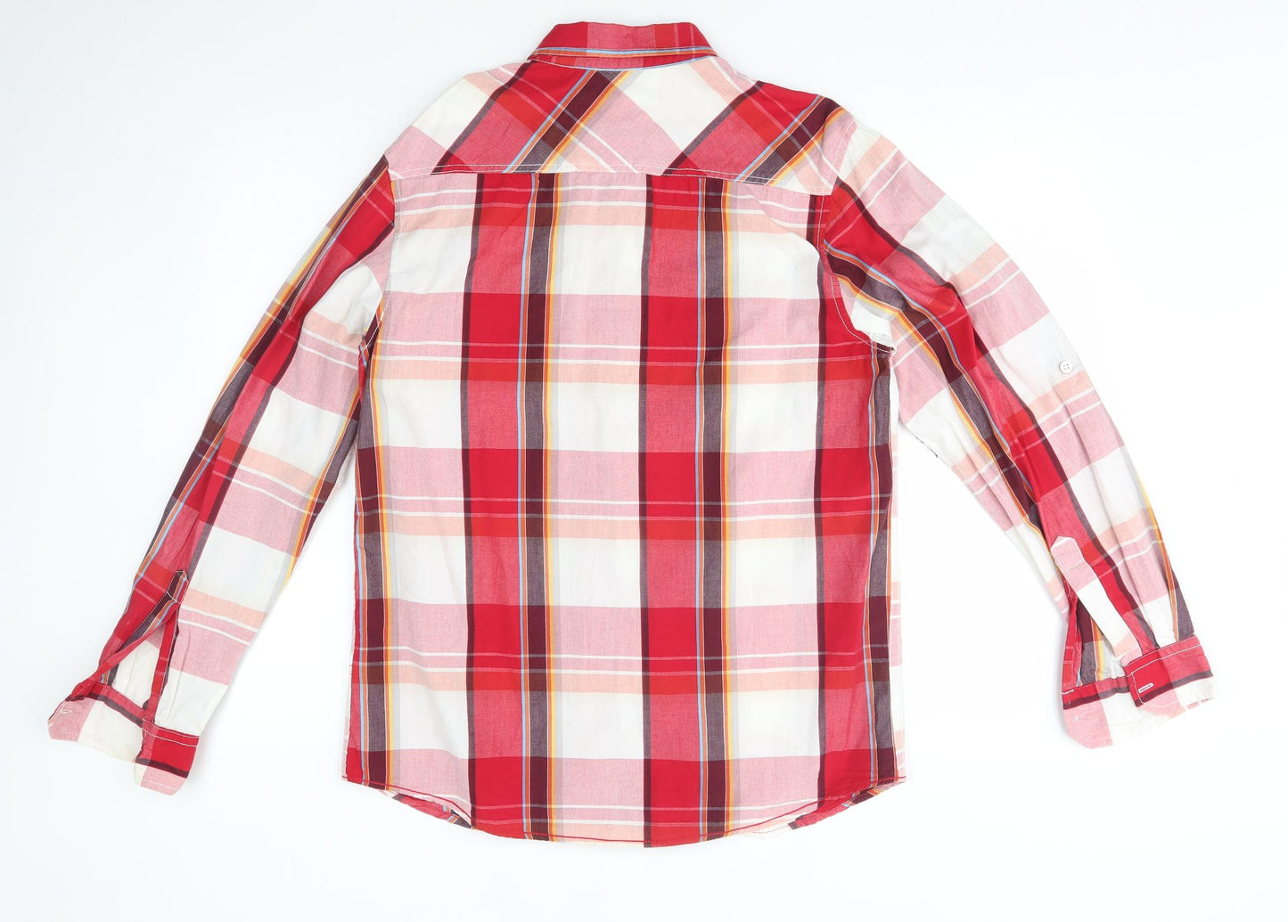 Primark Mens Red Plaid   Button-Up Size M
