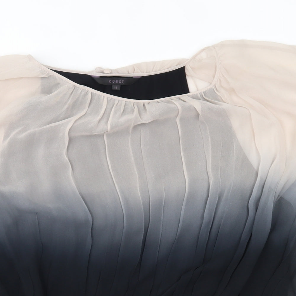 Coast Womens Multicoloured   Basic Blouse Size 16