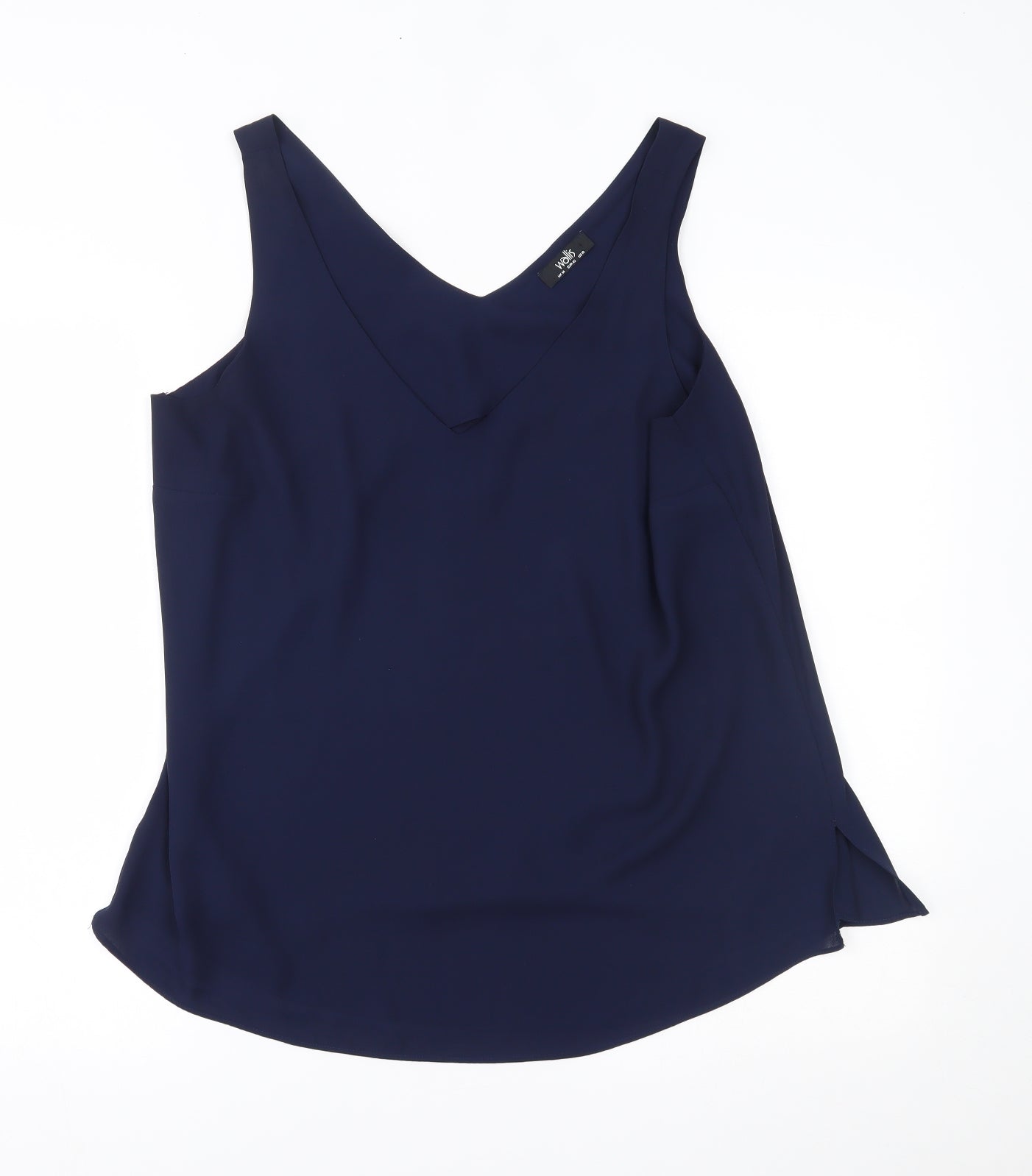 Wallis Womens Blue   Basic Tank Size 14