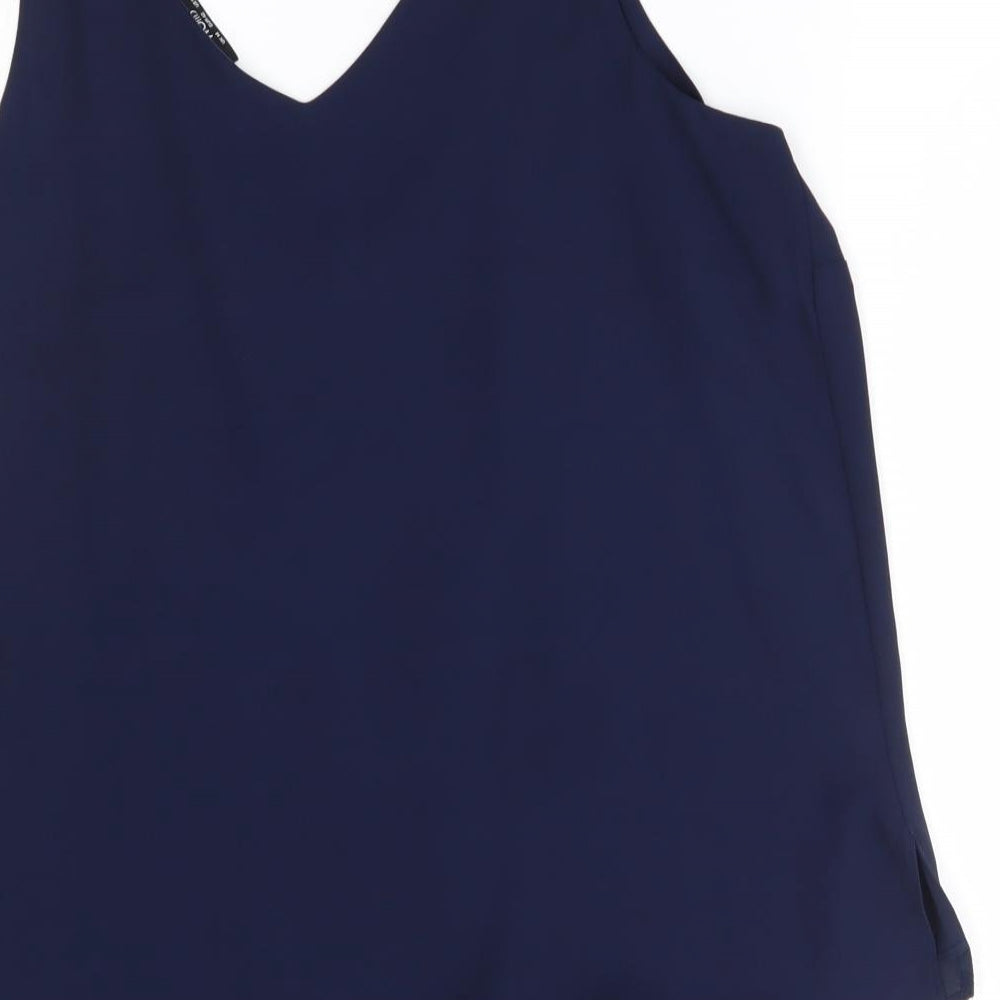 Wallis Womens Blue   Basic Tank Size 14