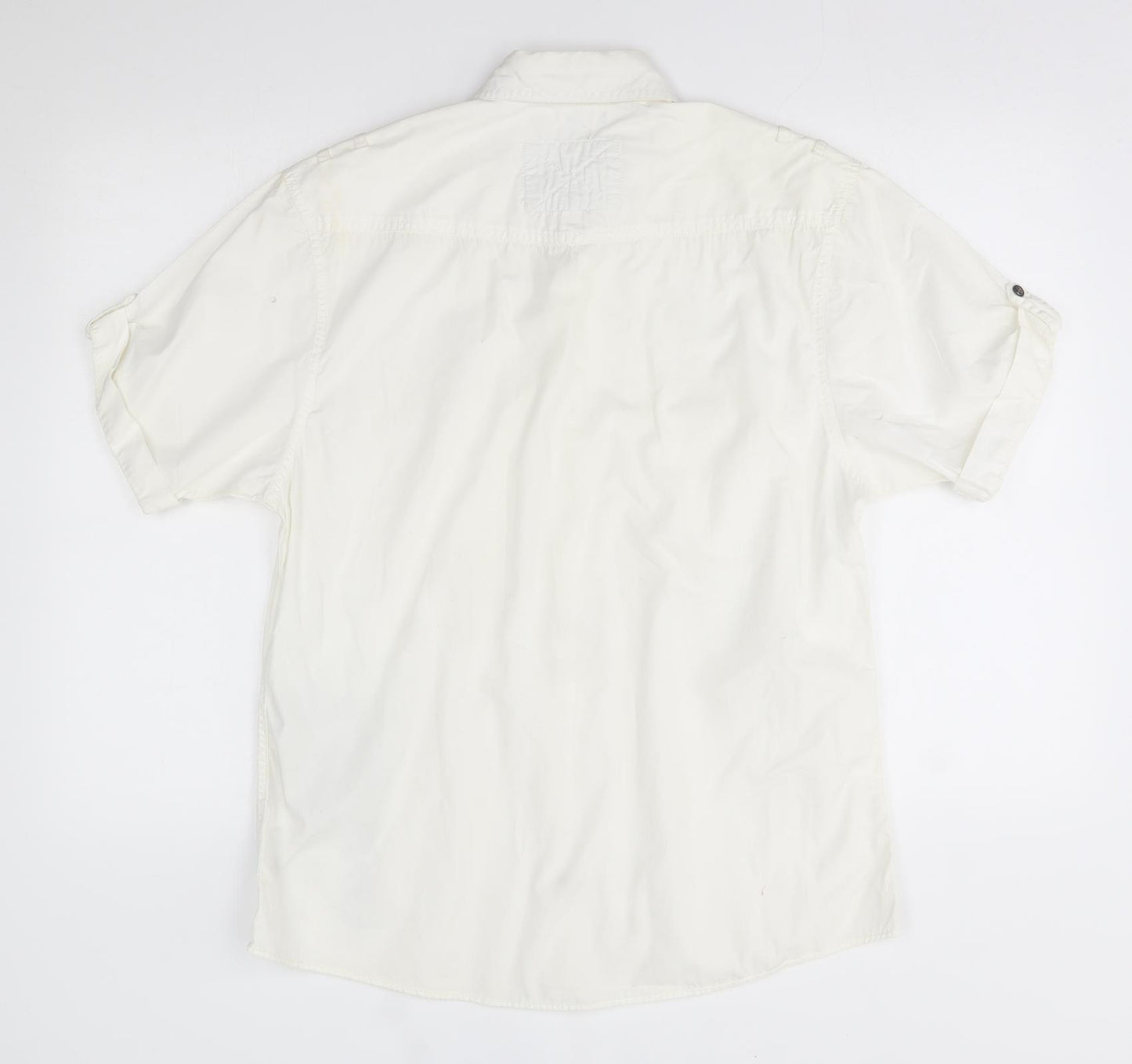 George Mens White    Button-Up Size M