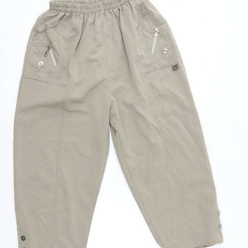 Preworn Womens Green   Capri Trousers One Size L20 in