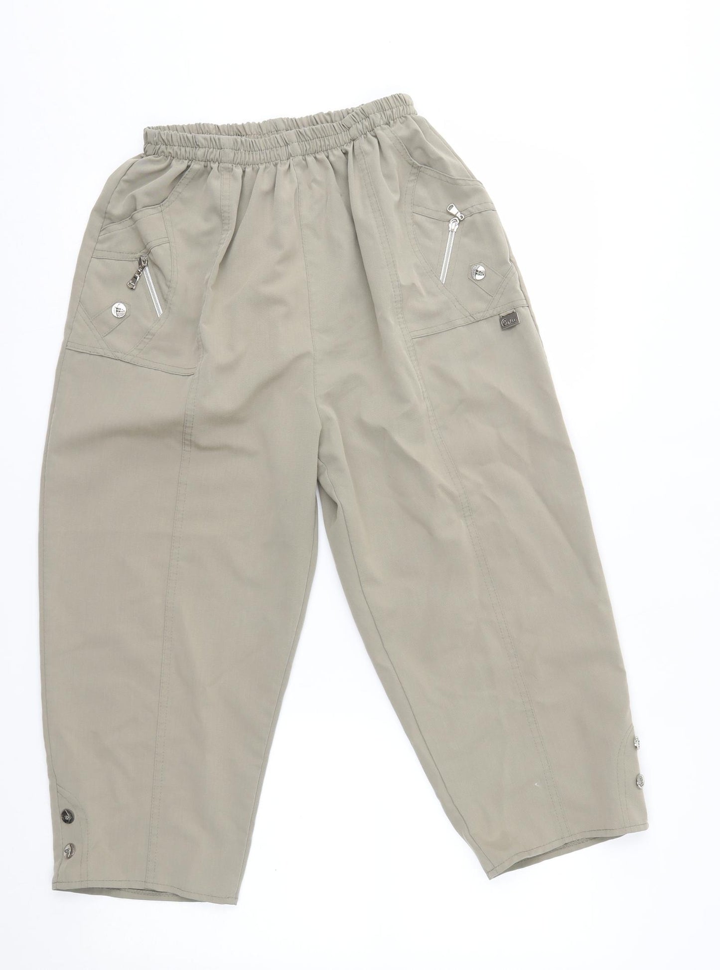 Preworn Womens Green   Capri Trousers One Size L20 in