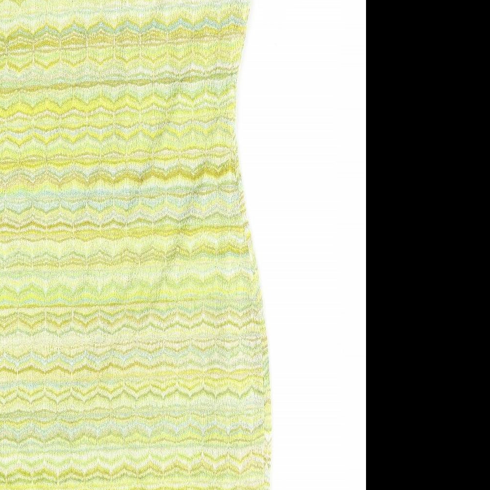 H&M Womens Green Striped  Sheath  Size XS