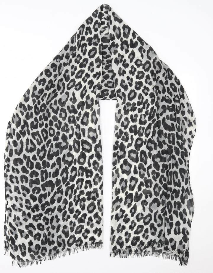 Preworn Womens Grey Animal Print   Scarf