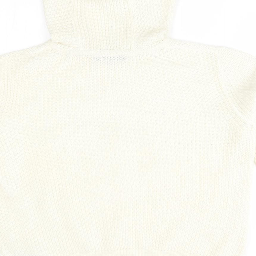 M&S Womens Ivory   Pullover Hoodie Size M
