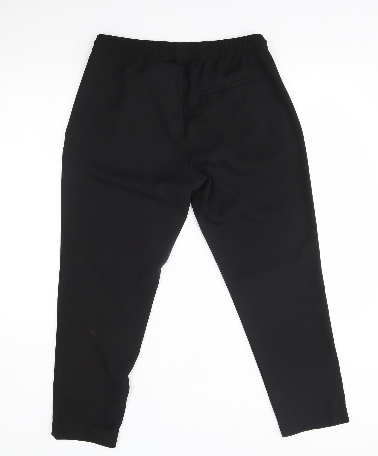 H&M Womens Black   Trousers  Size S L27 in