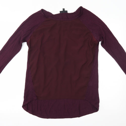 Warehouse Womens Red   Basic T-Shirt Size 10