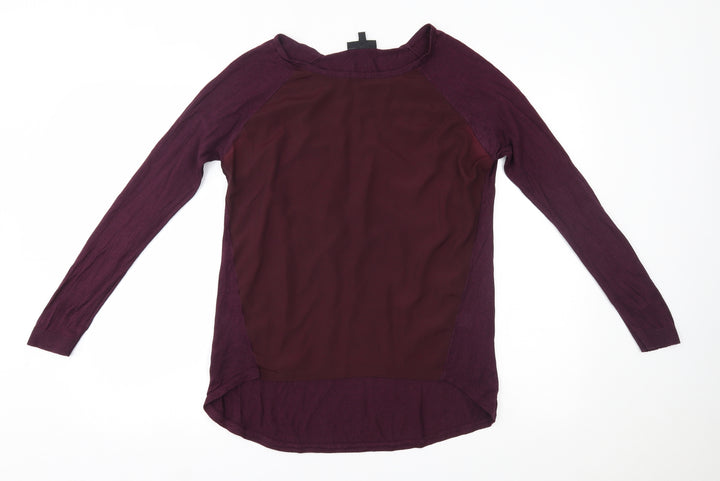 Warehouse Womens Red   Basic T-Shirt Size 10