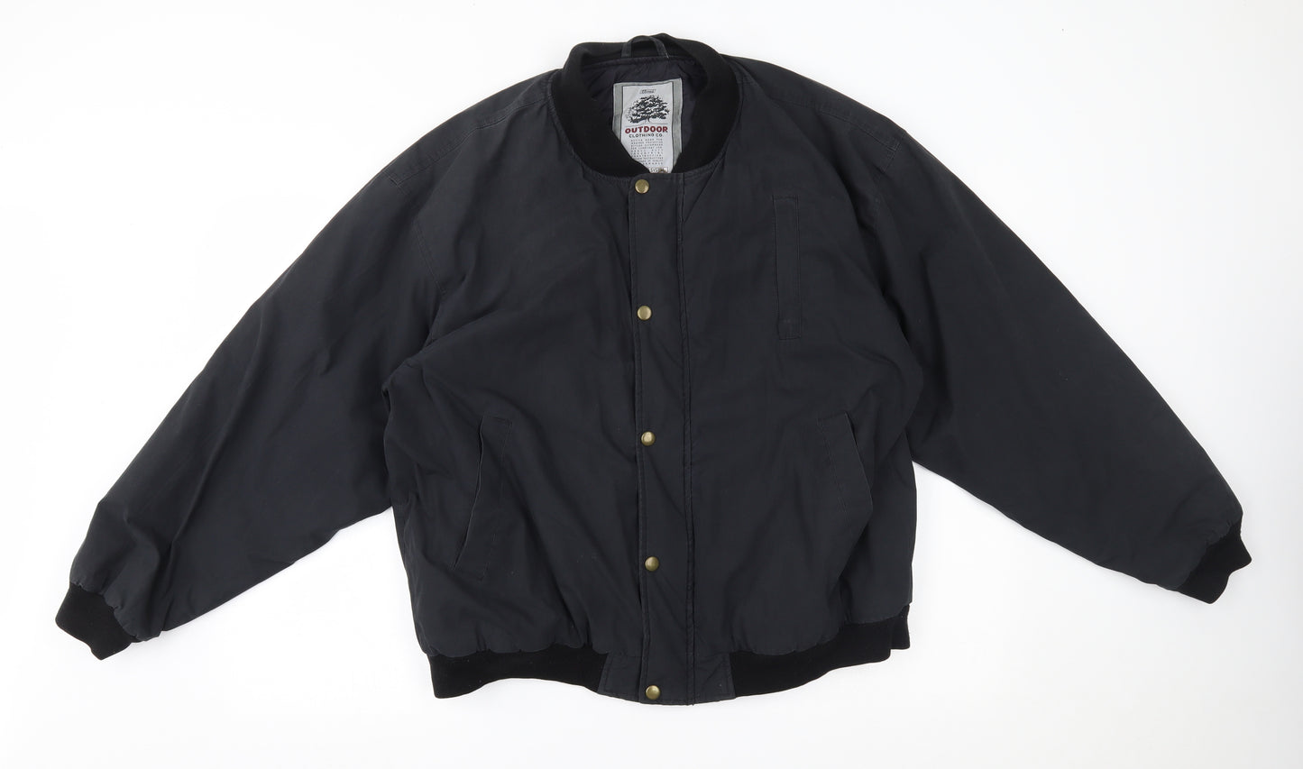 St Bernard Mens Black   Bomber Jacket Jacket Size M