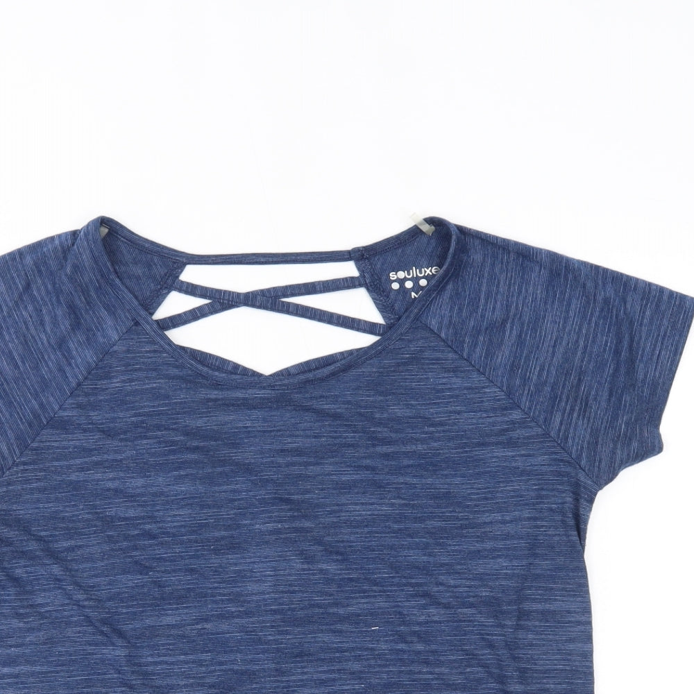 Matalan Womens Blue   Basic T-Shirt Size M