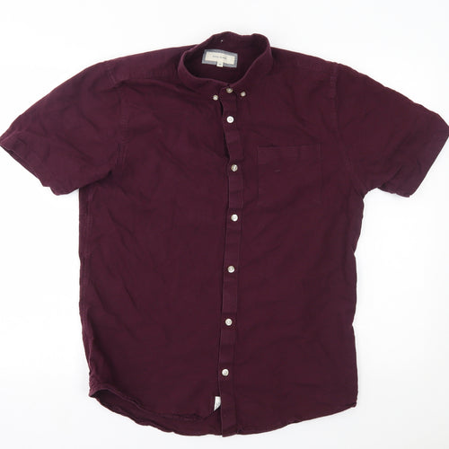 River Island Mens Red    Button-Up Size M