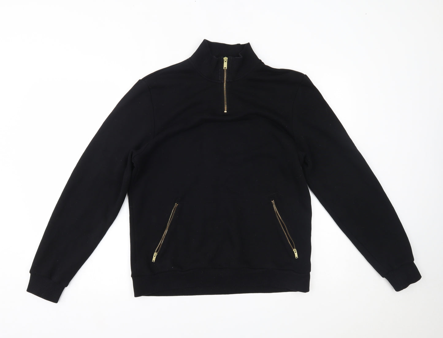 Reiss Womens Black   Pullover Sweatshirt Size M