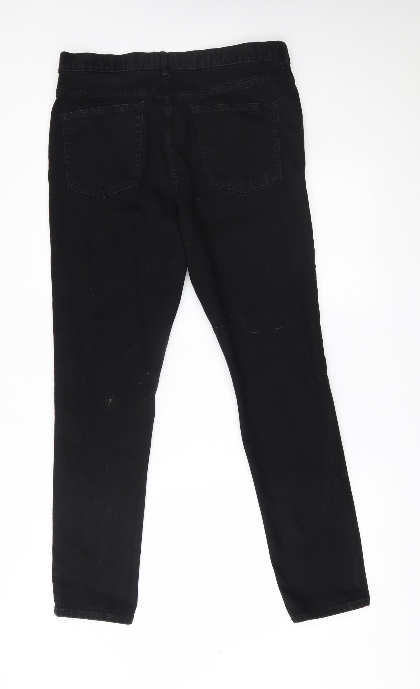 H&M Mens Black   Straight Jeans Size 34 L32 in