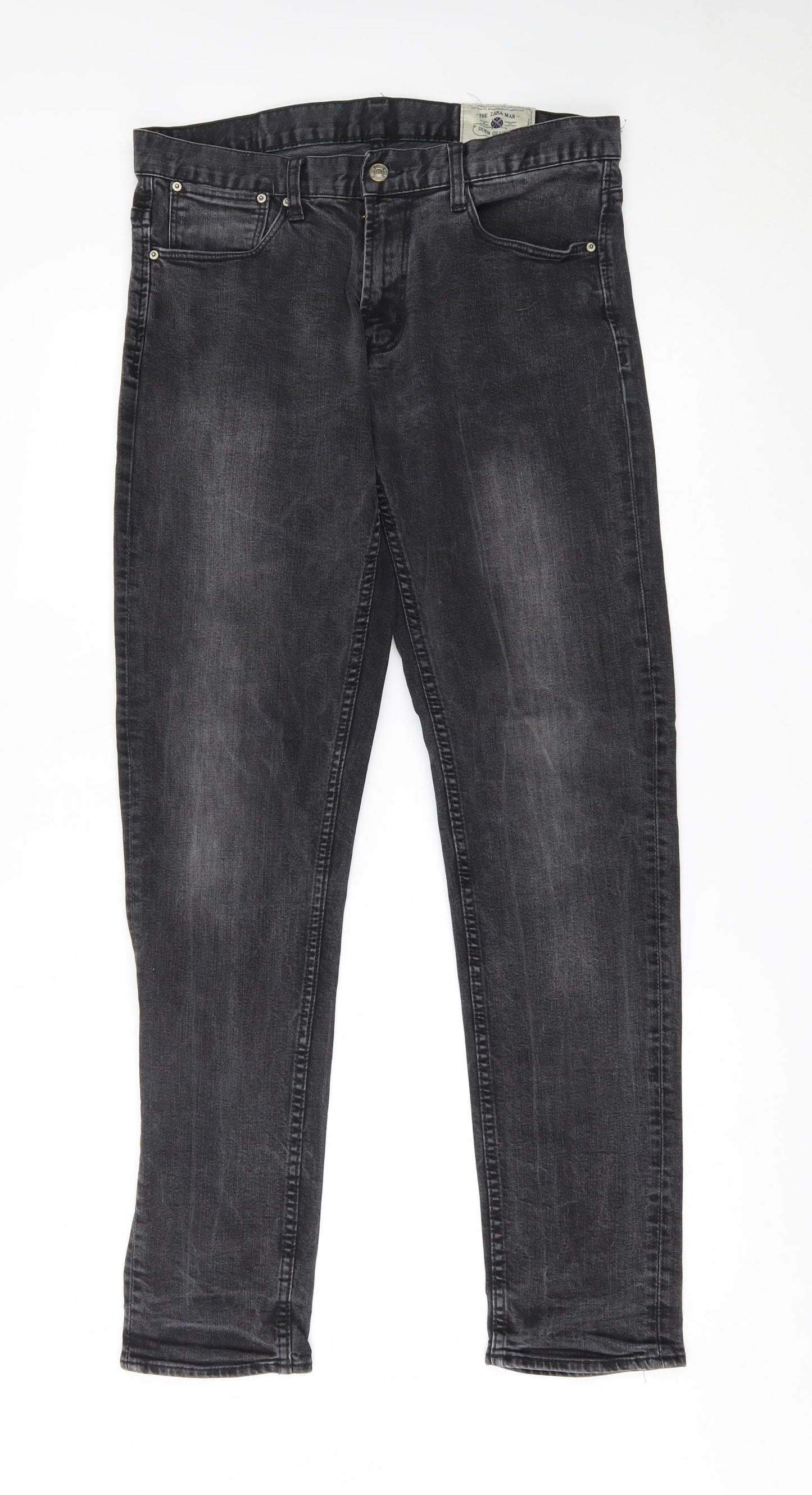 zara man Mens Grey   Straight Jeans Size 32 L32 in