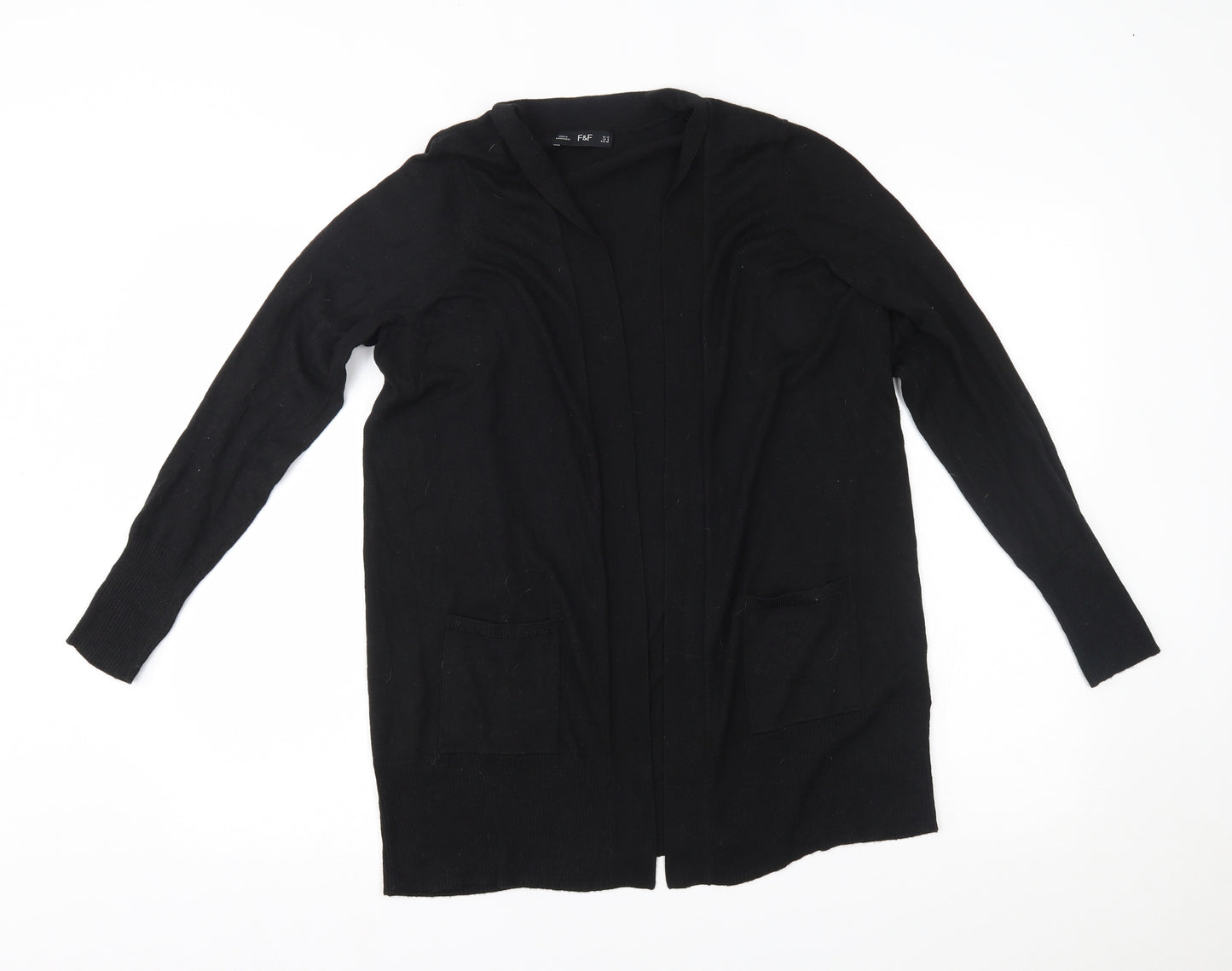 `F&F Womens Black   Cardigan Jumper Size 12