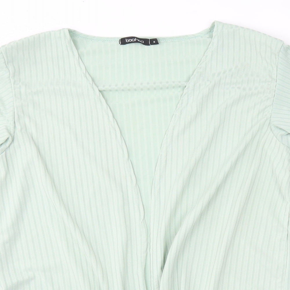 Boohoo Womens Green   Cardigan Jumper Size M