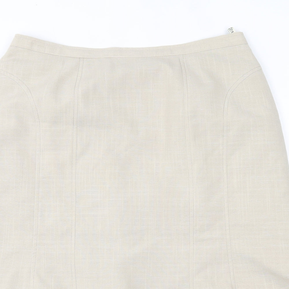 Eastex Womens Beige   A-Line Skirt Size 16