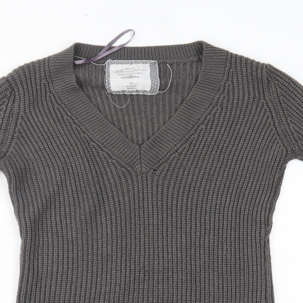 Atmosphere Womens Grey   Tunic Jumper Size 12