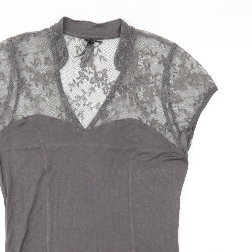 NEXT Womens Grey   Basic Blouse Size 10