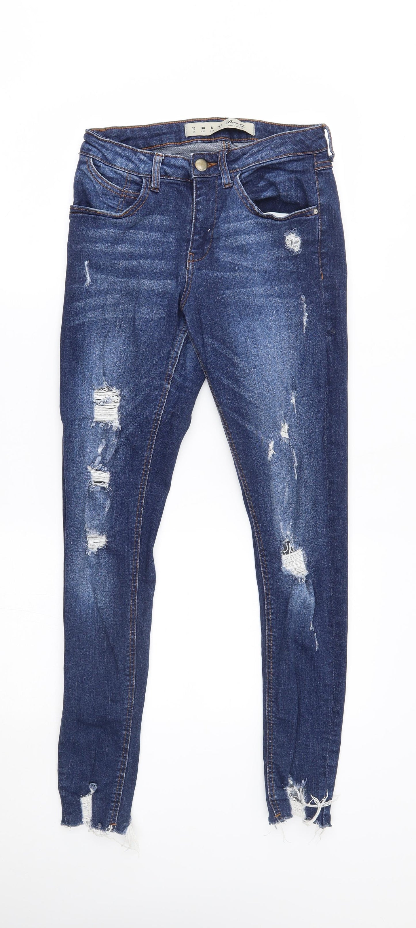 Primark Womens Blue   Skinny Jeans Size 10 L28 in