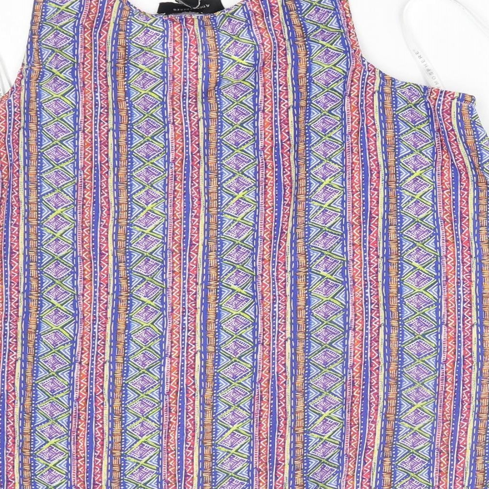 Atmosphere Womens Multicoloured Fair Isle  Basic Blouse Size 10