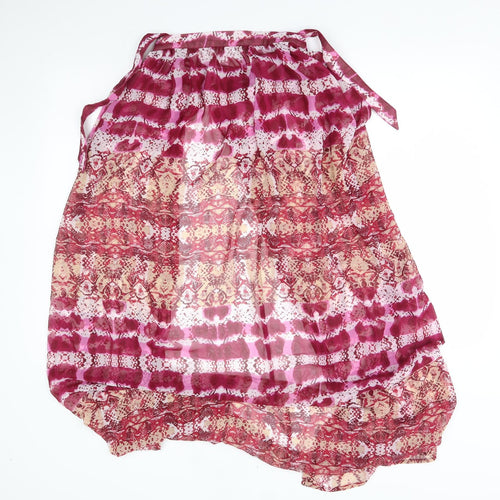 ASOS Womens Pink Striped  Wrap Blouse Size 10  - swim cape