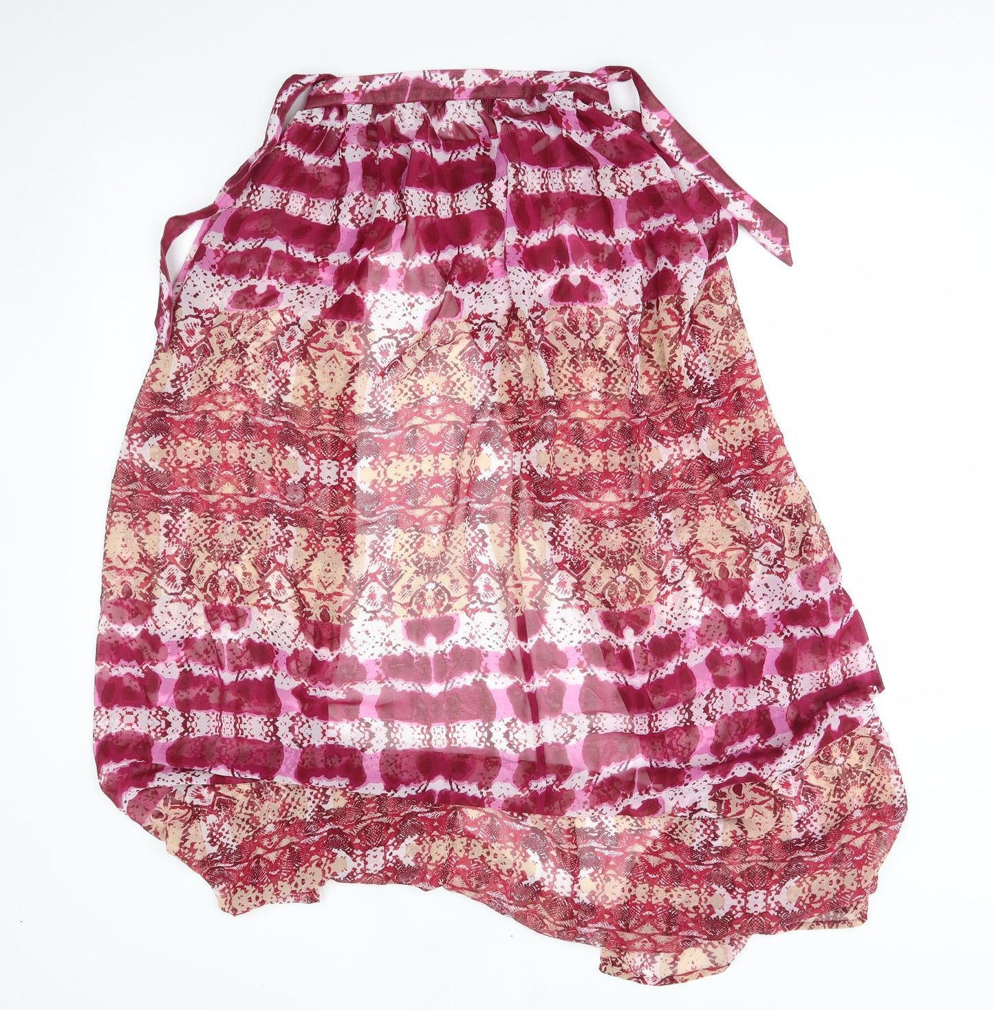 ASOS Womens Pink Striped  Wrap Blouse Size 10  - swim cape