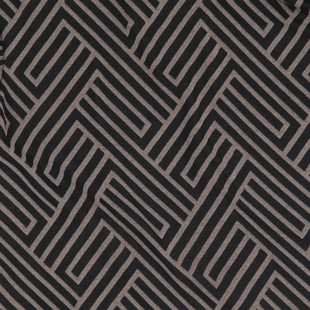 River Island Womens Brown Geometric  Basic T-Shirt Size 14