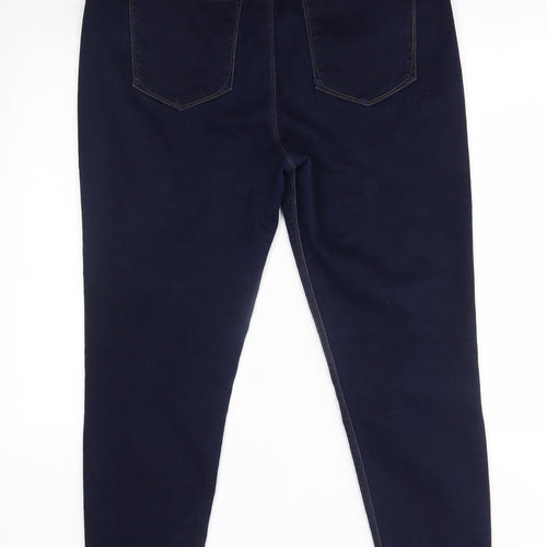 Curve appeal Womens Blue   Skinny Jeans Size 16 L27 in
